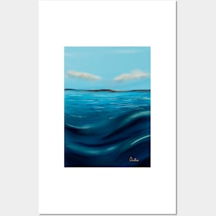 Seaside landscape Posters and Art